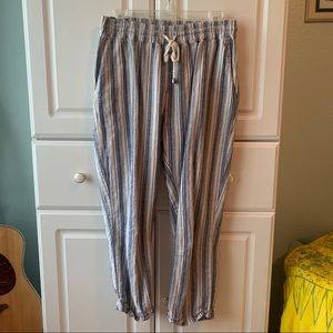 Boho Petite Striped Pants